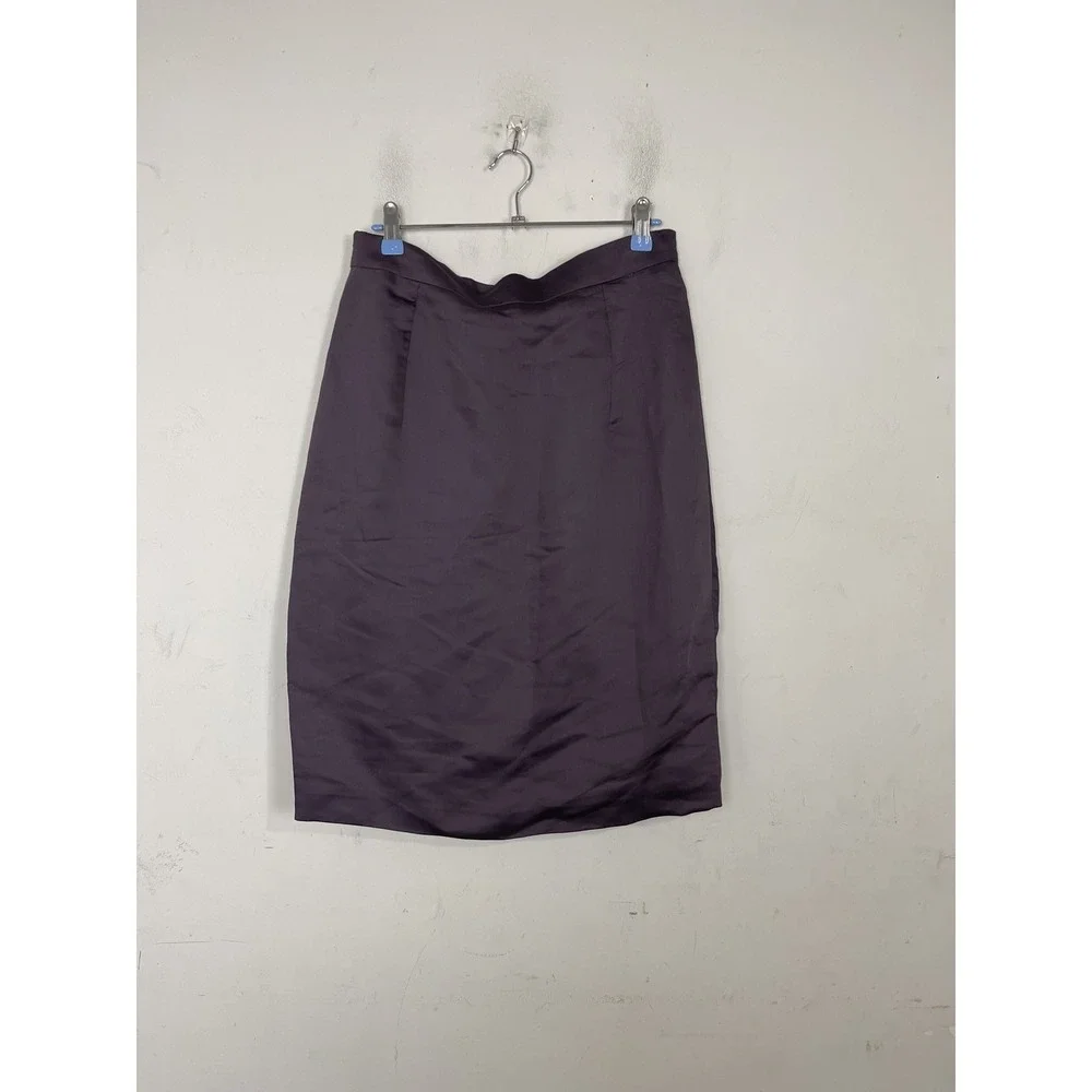 Max Mara Studio Womens Skirt Size US 10 IT‎ 40 Aubergine NWT